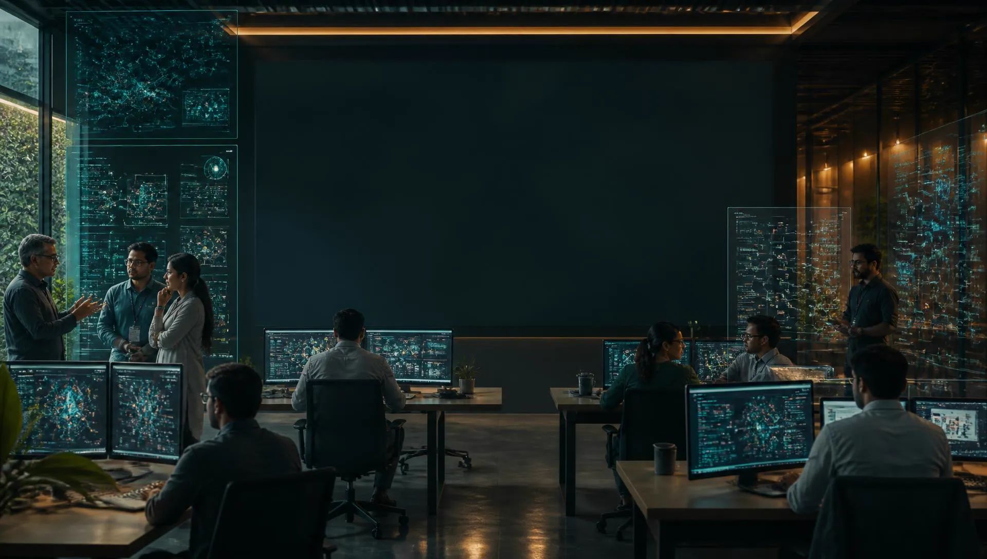 Enterprise AI command centre monitoring AI agents and operational analytics