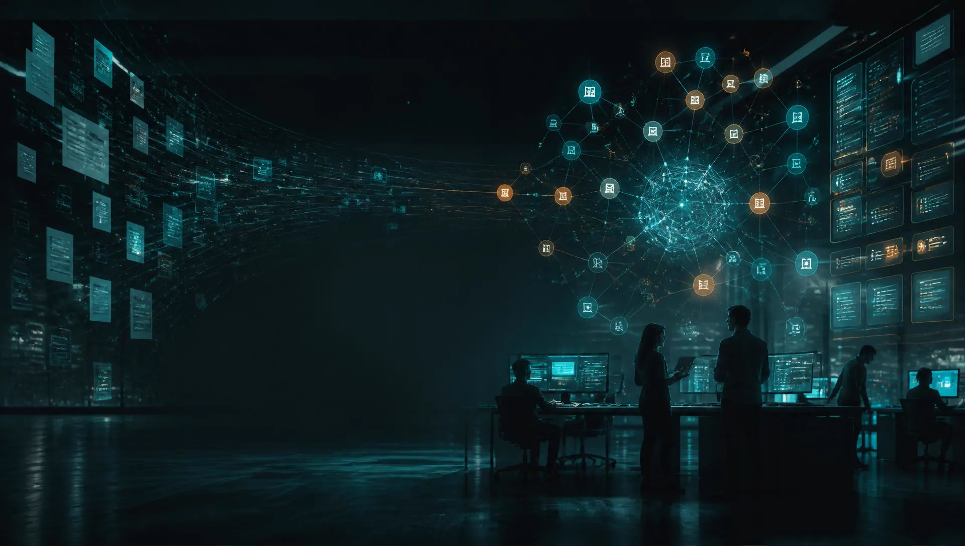 RAG knowledge system connecting enterprise documents to large language models